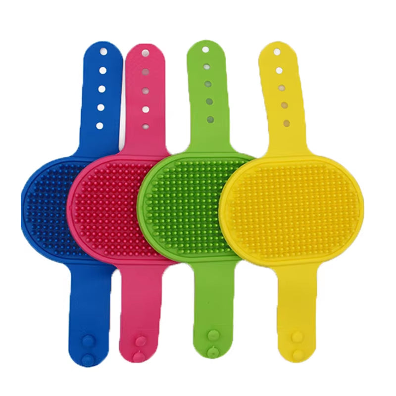 Soft Rubber Pet Grooming & Bath Brush Glove