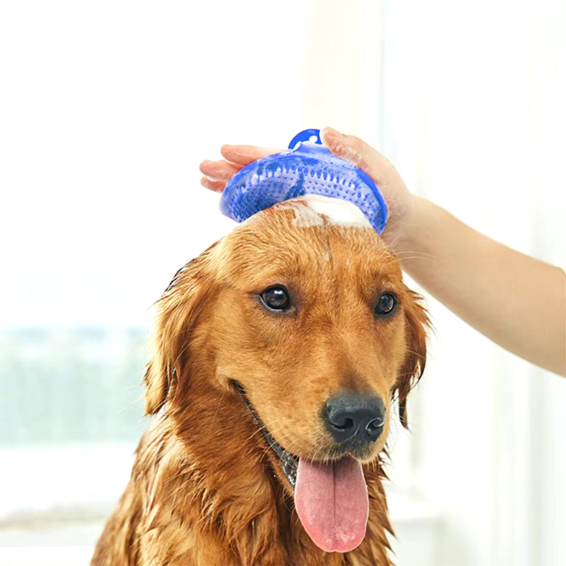 Soft Rubber Pet Grooming & Bath Brush Glove