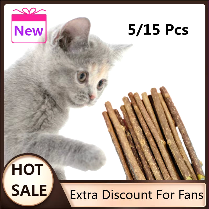 Hot Pure Natural Catnip Pet Cat Toy Safety Molar Toothpaste Branch Cleaning Teeth Cat Snacks Sticks Catnip Pet Supplies