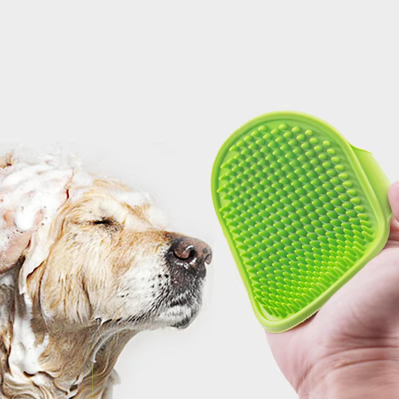 Soft Rubber Pet Grooming & Bath Brush Glove