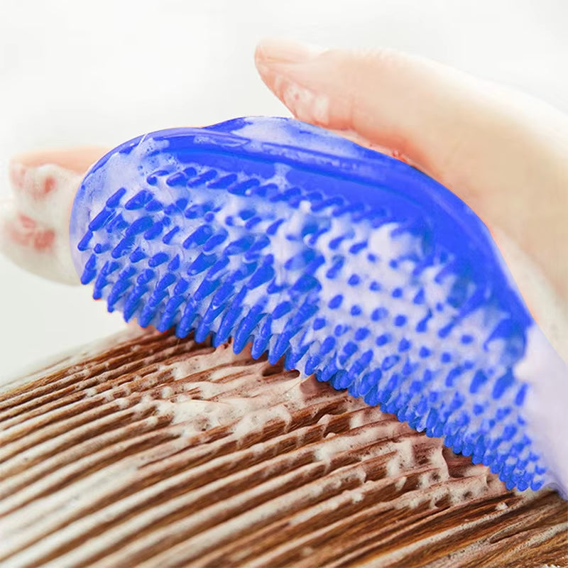 Soft Rubber Pet Grooming & Bath Brush Glove