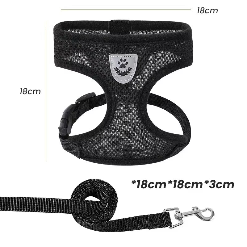 1Pcs Pet Walking Dog, Dog Walking Cat, Chest Harness, Outdoor Traction Rope, Collar, Clothes, Explosion-Proof Punching