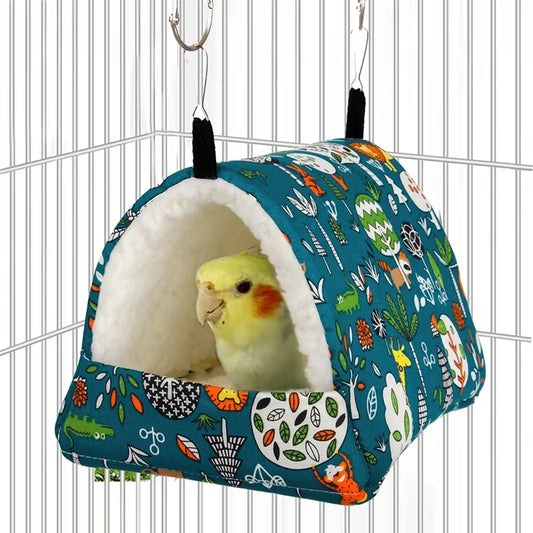 Pet Cage Cute Bird Bed, Mini Cage, Rabbit, Squirrel Mat, Guinea Pig Nest, Hamster House, Small Bed, Pet Hanging Cage, Winter