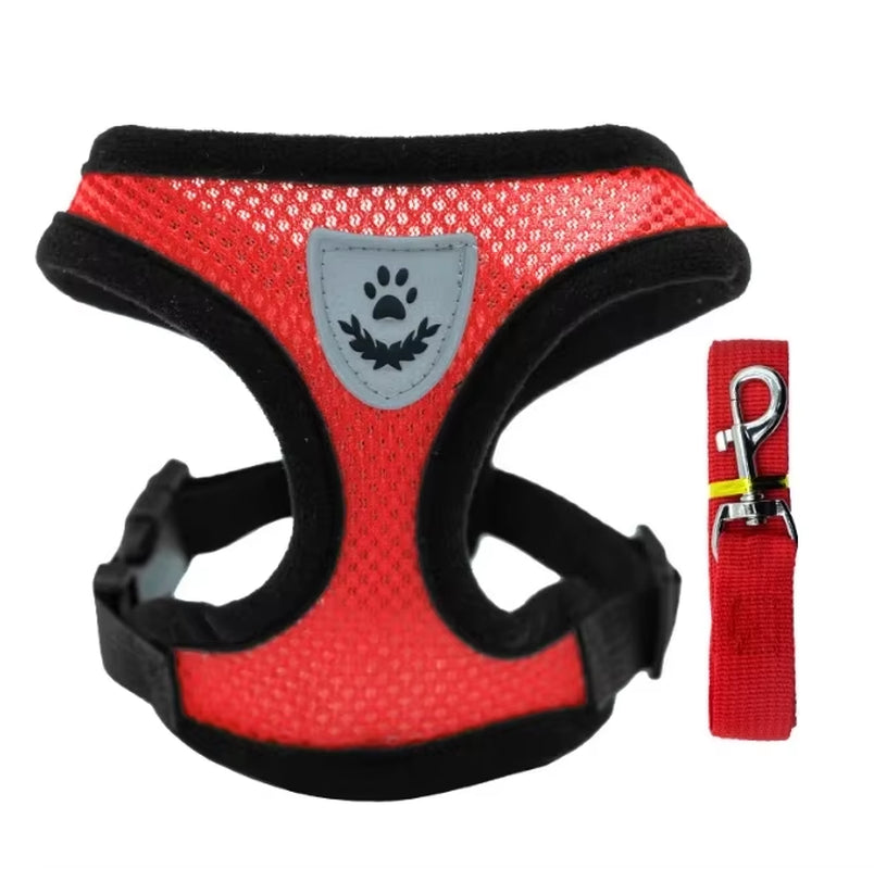 1Pcs Pet Walking Dog, Dog Walking Cat, Chest Harness, Outdoor Traction Rope, Collar, Clothes, Explosion-Proof Punching