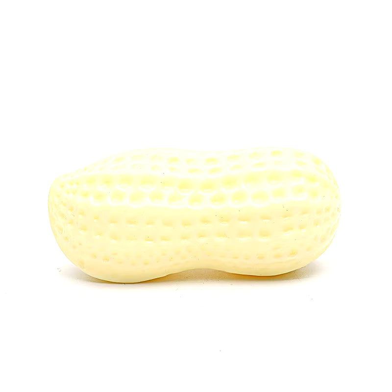 Peanut Squeaky Chew Toy - Rubber Pet Teething & Play